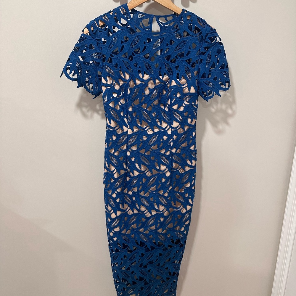 KEEPSAKE the Label Azure Blue Lace Sheath Dress - Picture 2 of 5